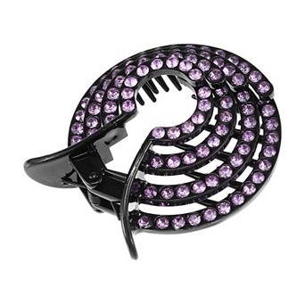 Cute Dome Round Hair Clips Hairdo Clips for Women 3.03"x2.68"x0.98" 1 pc