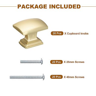 20 Pack Cabinet Knobs, 1.15 Inch(29mm) Dresser Knob, Drawer Pulls