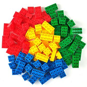 Big Blocks Set, Classic Colors, 108 Pieces, Ages 3+