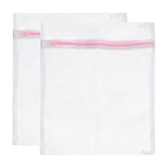 2 pc 19.7"x23.6" Mesh Laundry Bags With Zipper Mesh Wash Bags For Laundry