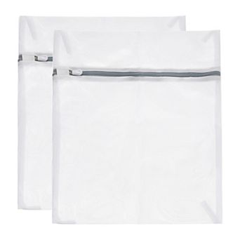 2 pc 23.6"x23.6" Mesh Laundry Bags With Zipper Mesh Wash Bags For Laundry