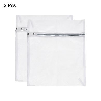2 Pcs 23.6"x23.6" Mesh Laundry Bags With Zipper Mesh Wash Bags For Laundry