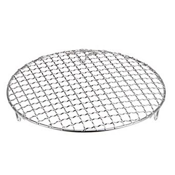 Round Cooking Rack 9" 201 Stainless Steel Barbecue Grill With 20mm Legs