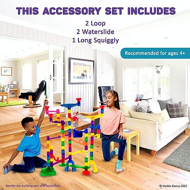 Accessory, Waterslides & Roller Coasters 5 pcs Add-On Set for Kids Ages 4+