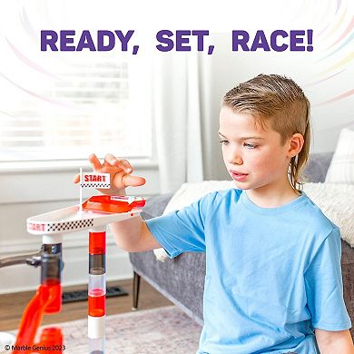 Marble Racing Booster Set - 25 Pieces Total, Construction Building Blocks Toys