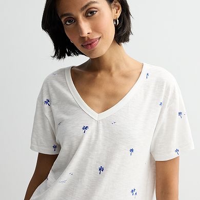 Women's Sonoma Goods For Life® Relaxed V-Neck T-Shirt