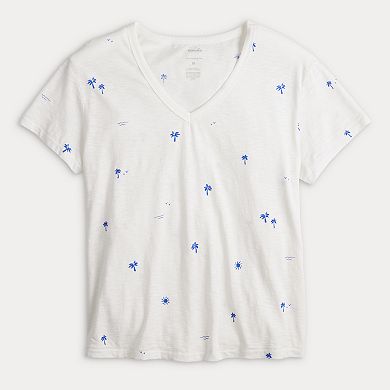 Women's Sonoma Goods For Life® Relaxed V-Neck T-Shirt