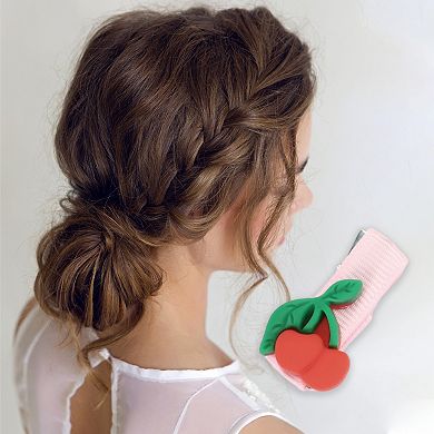 Cute Cherry Banana Avocado Hair Clips Pink Orange Yellow Green 10 Pcs