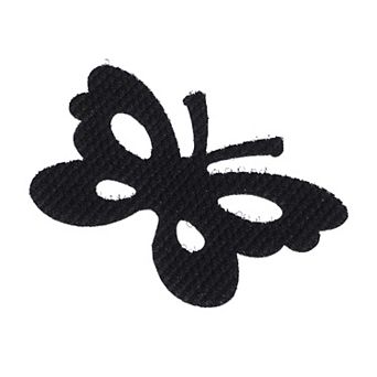Hair Pads, Butterfly Shape Hair Pad Bangs Patch For Women Black