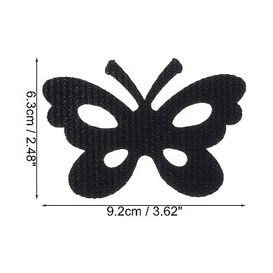 Hair Pads, Butterfly Shape Hair Pad Bangs Patch For Women Black