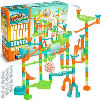 Stunts Marble Run Super Set, 125 Pieces, 20 Action Pieces