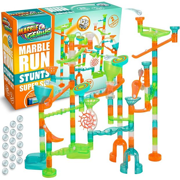 Stunts Marble Run Super Set 125 Pieces 20 Action Pieces