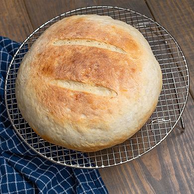 Round Cooking Rack 7" 201 Stainless Steel Barbecue Grill With 20mm Legs