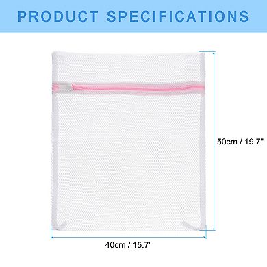 5 Pcs 15.7"x19.7" Mesh Laundry Bags With Zipper Mesh Wash Bags For Laundry