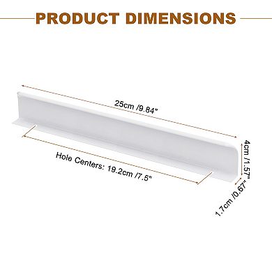 10 Pack Finger Edge Pull Cabinet Handles 7.5 Inch Hole Center