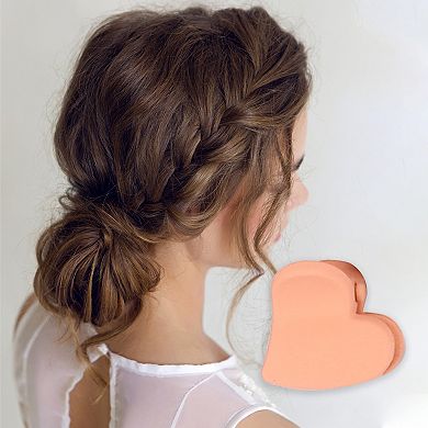 Classic Cute Heart Small Hair Clips Hairdo Clip Assorted Color 50 Pcs