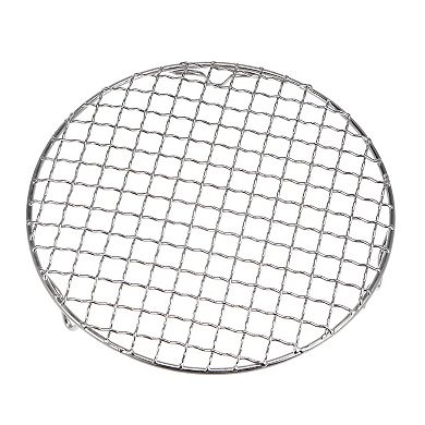 Round Cooking Rack 8" 201 Stainless Steel Barbecue Grill With 20mm Legs