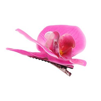 1 pc Elegant Flower Hair Clip Hairdo Clip For Women 3.54"x3.15"x1.14" Purple