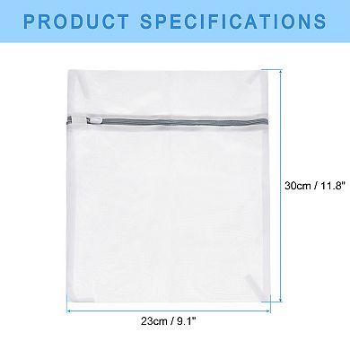 5 Pcs 9.1"x11.8" Mesh Laundry Bags with Zipper Mesh Wash Bags for Laundry