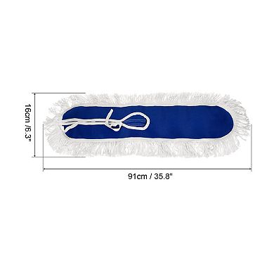 Commercial Mop Replacement Heads 36" Length Dust Mop For Wet/dry Mop Floor Cleaning Pads