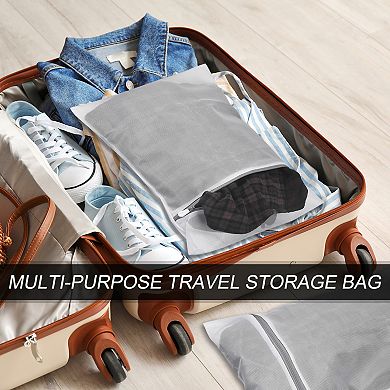 3 Pcs 11.8"x15.7" Mesh Laundry Bags With Zipper Mesh Wash Bags For Laundry