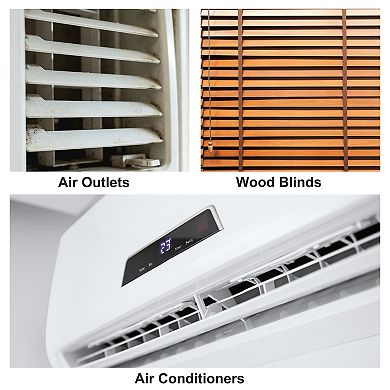 3pcs Window Blind Hand Held 7 Finger Shutters Brush Tool 3 Colors