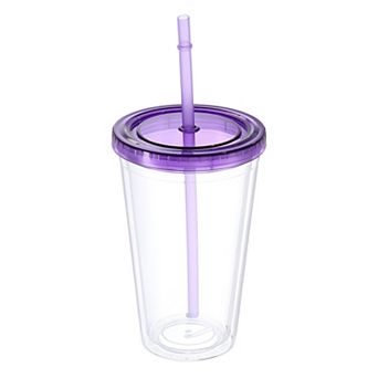 Acrylic Tumbler With Lid And Straw, Clear Travel Tumblers For Birthdays Gifts, Customization