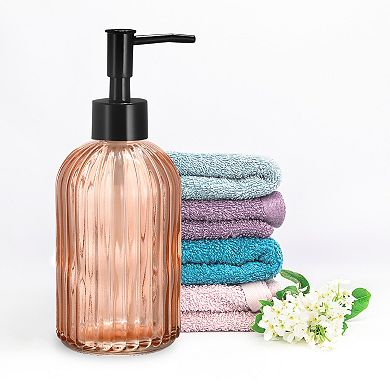 Soap Dispenser - Glass Dish Hand Soap Dispenser With Pump For Kitchen Bathroom