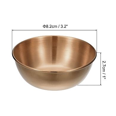 Stainless Steel Dishes, 2pcs Metal Bowls Condiment Cups