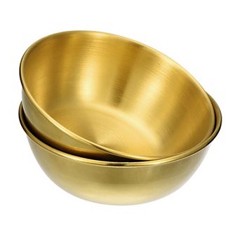 Stainless Steel Dishes, 2 pc Metal Bowls Condiment Cups