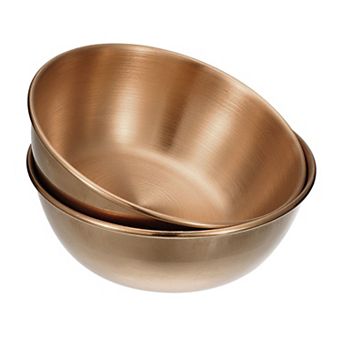 Stainless Steel Dishes, 2 pc Metal Bowls Condiment Cups