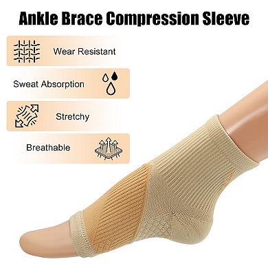 1 Pair Ankle Support Braces, Ankle Wrap Brace, For Sports, Running, Achilles Tendon
