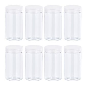 Round Jars With Transparent Screw Top Lid, 5oz Clear Empty Containers For Storage, 8 pc