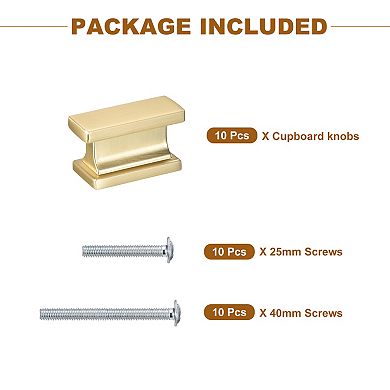 10 Pack Square Cabinet Knobs Dresser Knobs Kitchen Cabinet Pulls