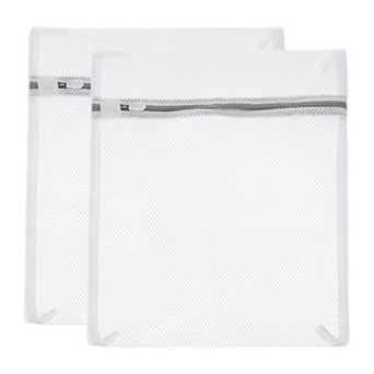 2 pc 19.7"x23.6" Mesh Laundry Bags With Zipper Mesh Wash Bags For Laundry