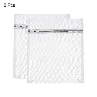 2 Pcs 19.7"x23.6" Mesh Laundry Bags With Zipper Mesh Wash Bags For Laundry