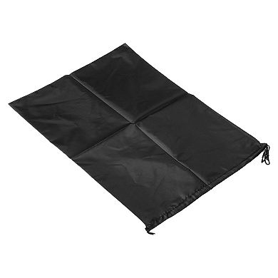 Clothes Storage Drawstring Bag, 23.6" Height Clothing Blankets Organizer Bags, Black
