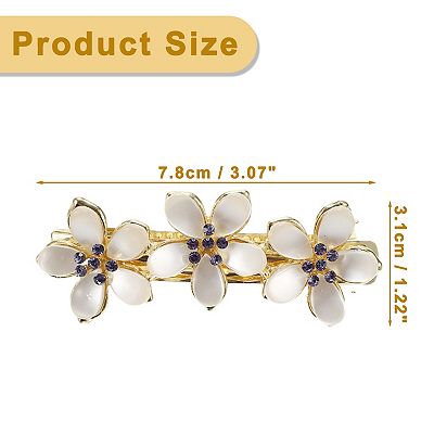 Barrette Ã  Cheveux Ã©clat | Cristaux & Fleur Violette | MOGHANT - CorÃ©e