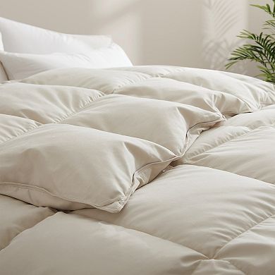Unikome Luxurious All-season Goose Feather Down Comforter: Ultra-fluffy For Year-round Comfort
