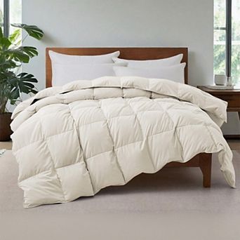 Unikome Luxurious All-season Goose Feather Down Comforter: Ultra-fluffy For Year-round Comfort