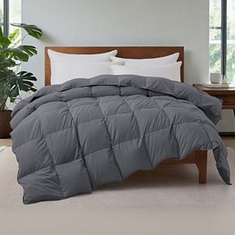 Unikome Luxurious All-season Goose Feather Down Comforter: Ultra-fluffy For Year-round Comfort