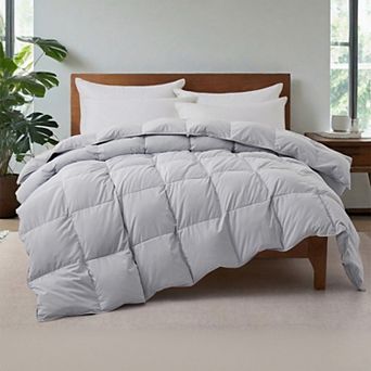 Unikome Luxurious All-season Goose Feather Down Comforter: Ultra-fluffy For Year-round Comfort
