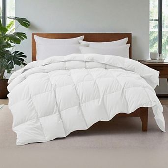 Unikome Luxurious All-season Goose Feather Down Comforter: Ultra-fluffy For Year-round Comfort