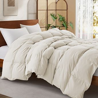 Unikome All-season Ultra-fluffy Down Comforter: Goose Feather Fill For Unmatched Softness And Warmth