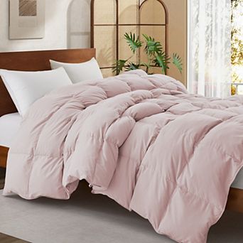 Unikome All-season Ultra-fluffy Down Comforter: Goose Feather Fill For Unmatched Softness And Warmth