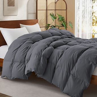 Unikome All-season Ultra-fluffy Down Comforter: Goose Feather Fill For Unmatched Softness And Warmth