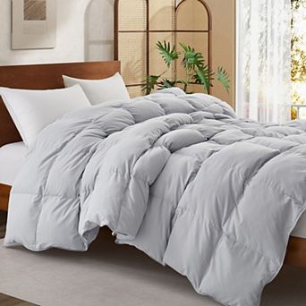 Unikome All-season Ultra-fluffy Down Comforter: Goose Feather Fill For Unmatched Softness And Warmth