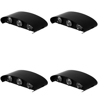 Contemporary Decorative Waterproof Black Aluminum Wall Lamp for Indoors and Outdoors