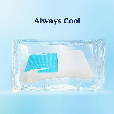 Unikome Cooling Gel Memory Foam Pillow With Washable Cover