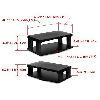 Aleratec Entertainment Tv Stand 2-Tier